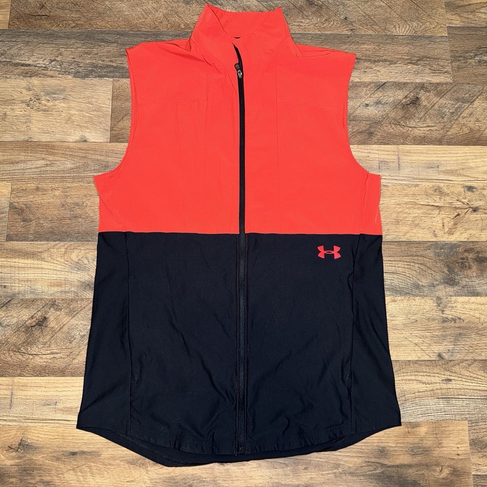 Under Armour Men's Vanish Hybrid Vest Size Large Red & Black Athletic